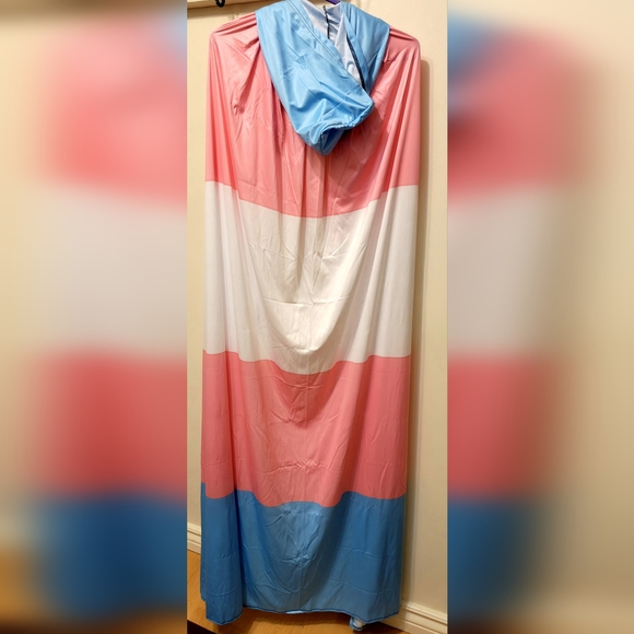Halloween Transgender Pride Hooded Cape / Cloak - Picture 5 of 6